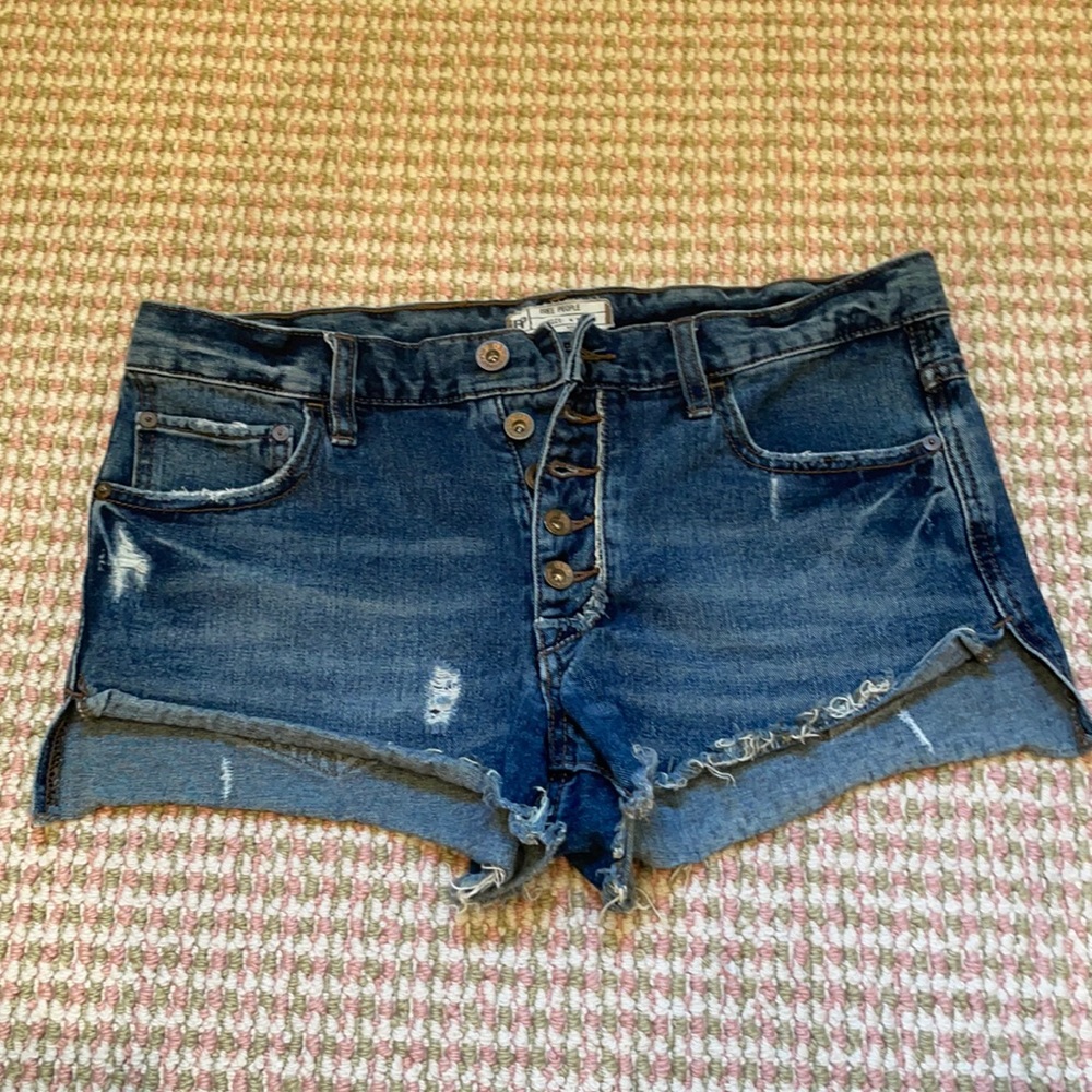 Free people jean shorts